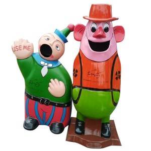 Cartoon Dustbin