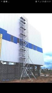 Aluminium scaffolding